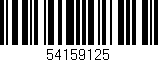 Código de barras (EAN, GTIN, SKU, ISBN): '54159125'