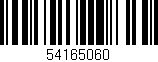 Código de barras (EAN, GTIN, SKU, ISBN): '54165060'