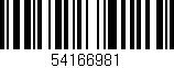 Código de barras (EAN, GTIN, SKU, ISBN): '54166981'
