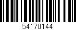 Código de barras (EAN, GTIN, SKU, ISBN): '54170144'