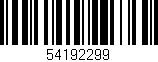 Código de barras (EAN, GTIN, SKU, ISBN): '54192299'