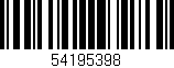 Código de barras (EAN, GTIN, SKU, ISBN): '54195398'
