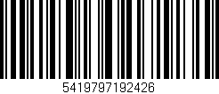 Código de barras (EAN, GTIN, SKU, ISBN): '5419797192426'