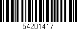 Código de barras (EAN, GTIN, SKU, ISBN): '54201417'