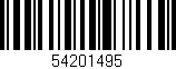 Código de barras (EAN, GTIN, SKU, ISBN): '54201495'