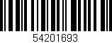 Código de barras (EAN, GTIN, SKU, ISBN): '54201693'