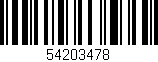 Código de barras (EAN, GTIN, SKU, ISBN): '54203478'
