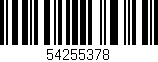 Código de barras (EAN, GTIN, SKU, ISBN): '54255378'