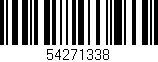 Código de barras (EAN, GTIN, SKU, ISBN): '54271338'