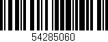 Código de barras (EAN, GTIN, SKU, ISBN): '54285060'