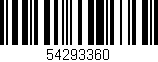 Código de barras (EAN, GTIN, SKU, ISBN): '54293360'