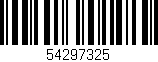 Código de barras (EAN, GTIN, SKU, ISBN): '54297325'