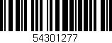 Código de barras (EAN, GTIN, SKU, ISBN): '54301277'
