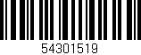 Código de barras (EAN, GTIN, SKU, ISBN): '54301519'
