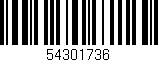 Código de barras (EAN, GTIN, SKU, ISBN): '54301736'