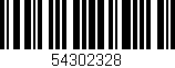 Código de barras (EAN, GTIN, SKU, ISBN): '54302328'