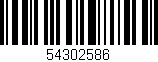 Código de barras (EAN, GTIN, SKU, ISBN): '54302586'