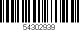 Código de barras (EAN, GTIN, SKU, ISBN): '54302939'