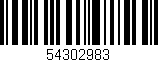 Código de barras (EAN, GTIN, SKU, ISBN): '54302983'