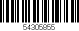 Código de barras (EAN, GTIN, SKU, ISBN): '54305855'