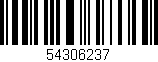 Código de barras (EAN, GTIN, SKU, ISBN): '54306237'