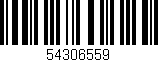 Código de barras (EAN, GTIN, SKU, ISBN): '54306559'