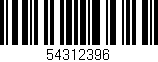 Código de barras (EAN, GTIN, SKU, ISBN): '54312396'