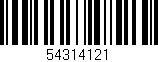 Código de barras (EAN, GTIN, SKU, ISBN): '54314121'