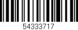 Código de barras (EAN, GTIN, SKU, ISBN): '54333717'