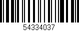 Código de barras (EAN, GTIN, SKU, ISBN): '54334037'