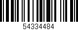 Código de barras (EAN, GTIN, SKU, ISBN): '54334484'
