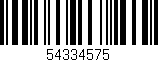 Código de barras (EAN, GTIN, SKU, ISBN): '54334575'