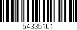 Código de barras (EAN, GTIN, SKU, ISBN): '54335101'