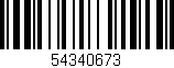 Código de barras (EAN, GTIN, SKU, ISBN): '54340673'