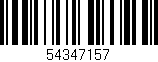 Código de barras (EAN, GTIN, SKU, ISBN): '54347157'