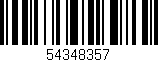 Código de barras (EAN, GTIN, SKU, ISBN): '54348357'