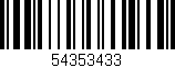 Código de barras (EAN, GTIN, SKU, ISBN): '54353433'
