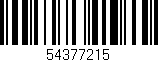 Código de barras (EAN, GTIN, SKU, ISBN): '54377215'