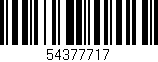 Código de barras (EAN, GTIN, SKU, ISBN): '54377717'