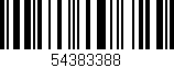 Código de barras (EAN, GTIN, SKU, ISBN): '54383388'