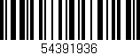 Código de barras (EAN, GTIN, SKU, ISBN): '54391936'