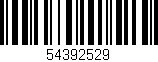 Código de barras (EAN, GTIN, SKU, ISBN): '54392529'