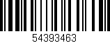Código de barras (EAN, GTIN, SKU, ISBN): '54393463'