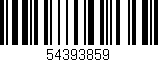 Código de barras (EAN, GTIN, SKU, ISBN): '54393859'