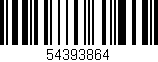 Código de barras (EAN, GTIN, SKU, ISBN): '54393864'