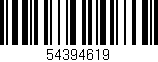 Código de barras (EAN, GTIN, SKU, ISBN): '54394619'