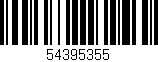 Código de barras (EAN, GTIN, SKU, ISBN): '54395355'