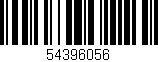 Código de barras (EAN, GTIN, SKU, ISBN): '54396056'