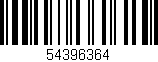 Código de barras (EAN, GTIN, SKU, ISBN): '54396364'