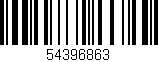 Código de barras (EAN, GTIN, SKU, ISBN): '54396863'